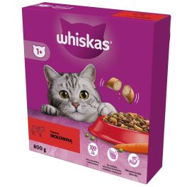 WHISKAS Adult 800 g sucha karma pełnoporcjowa dla dorosłych kotów z pyszną wołowiną