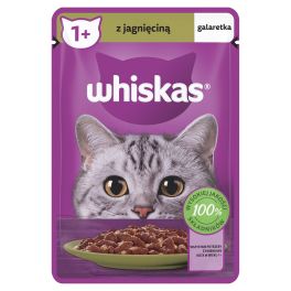 WHISKAS Adult saszetka 85 g mokra karma pełnoporcjowa dla dorosłych kotów kawałki z jagnięciną w galaretce