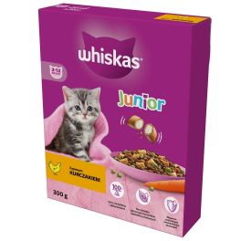 WHISKAS Junior 300 g sucha karma pełnoporcjowa z pysznym kurczakiem dla kociąt
