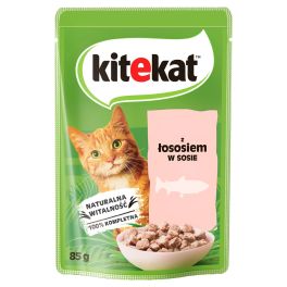 KITEKAT Łosoś w sosie 85 g dla dorosłych kotów