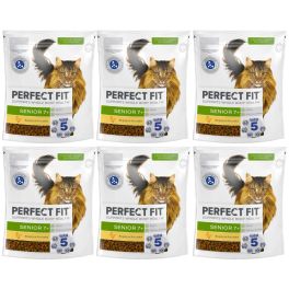 PERFECT FIT Senior 7+ 6x750 g sucha karma pełnoporcjowa dla starszych kotów bogata w kurczaka
