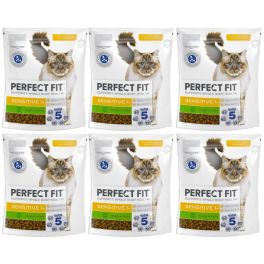 PERFECT FIT Sensitive 1+ 6x750 g sucha karma pełnoporcjowa dla dorosłych kotów bogata w indyka
