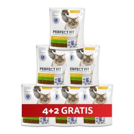 PERFECT FIT Sensitive 1+ 6 x 750 g sucha karma pełnoporcjowa dla dorosłych kotów bogata w indyka 4+2 GRATIS
