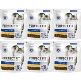 PERFECT FIT Indoor 1+ 6x750 g sucha karma pełnoporcjowa dla dorosłych kotów bogata w kurczaka
