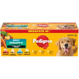 PEDIGREE Adult Vitality+ z Warzywami w Sosie, 40 x 85 g mokra karma dla dorosłych psów