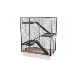 INTERZOO Diego + Plastic Klatka dla gryzoni 78 cm mokka