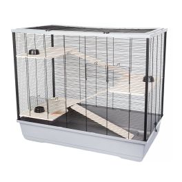 INTERZOO Freddie+ Wood Klatka dla gryzoni 100 cm szara