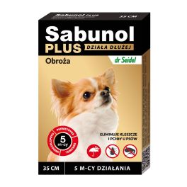 DR SEIDEL Sabunol Plus obroża przeciw pchłom i kleszczom dla psa 35 cm