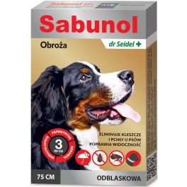 DR SEIDEL Sabunol Obroża odblaskowa dla psów przeciw pchłom i kleszczom 75 cm