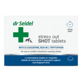 DR SEIDEL Preparat uspokajający Stress out SHOT tablets dla psa i kota op. 10 tabletek