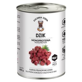 KUCHNIA SZEFA Dzik Monoproteinowa karma dla psów wszystkich ras 400 g