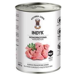 KUCHNIA SZEFA Indyk Monoproteinowa karma dla psów wszystkich ras 400 g