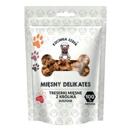 KUCHNIA SZEFA Mięsny Delikates Treserki Królik 80g suszone przysmaki dla psów