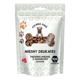 KUCHNIA SZEFA Mięsny Delikates Treserki Jagniecina 80g suszone przysmaki dla psów