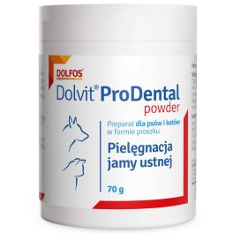 DOLFOS Dolvit ProDental Powder 70g Preparat do higieny jamy ustnej dla psów i kotów