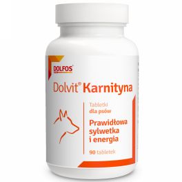 DOLFOS Dolvit Karnityna 90 tabl. prawidłowa sylwetka i witalność tabletki dla psów