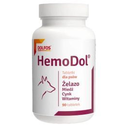DOLFOS Dolvit Hemodol 90 tabl. witaminy i minerały dla psów