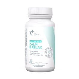VET EXPERT Calm&Relax Objawy Stresu Suplement diety dla psa i kota 30 kapsułek