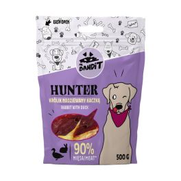 MR. BANDIT Hunter królik nadziewany kaczką dla psów 500 g