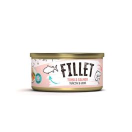 MR. BANDIT Fillet tuna with salmon 80g tuńczyk z łososiem w bulionie przysmak nawadniający dla kota