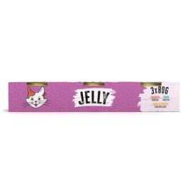 MR. BANDIT Jelly Mix chicken, tuna, tuna with cheese 3x80g Zestaw przysmaków w galaretce dla kota (Kurczak, Tuńczyk, Tuńczyk z Serem)
