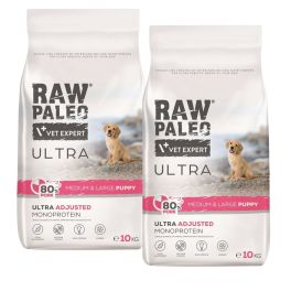 RAW PALEO Ultra Pork Medium&Large Puppy 2x10kg dla szczeniąt ras średnich i dużych wieprzowina