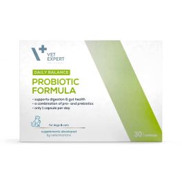VET EXPERT Daily Balance Probiotic Formula probiotyk i prebiotyk dla psów i kotów 30 kapsułek