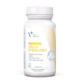 VET EXPERT Daily Balance Uro and Sterilized wsparcie układu moczowego dla psów i kotów 30 kapsułek
