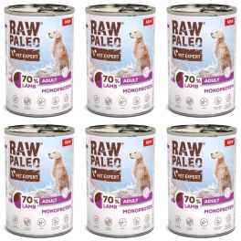 RAW PALEO Monoprotein Lamb Adult 6x400g jagnięcina, mokra karma dla psów