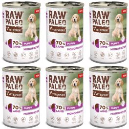 RAW PALEO Monoprotein Lamb Puppy 6x400g jagnięcina, mokra karma dla szczeniąt