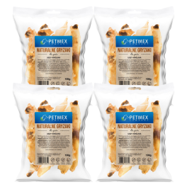 PETMEX Uszy królika 4x100g naturalny gryzak dla psa