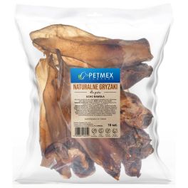 PETMEX Ucho z bawoła 10 szt. naturalny gryzak dla psów