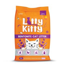 LITTY KITTY Bentonite Żwirek bentonitowy lawendowy 25 l (20 kg)
