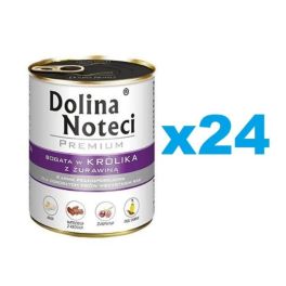 DOLINA NOTECI Premium Bogata W Królika Z Żurawiną 24x800g