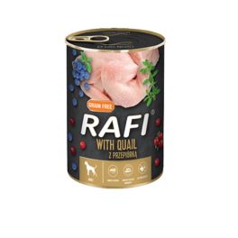 DOLINA NOTECI RAFI Quail z przepiórką 400 g mokra karma dla psa