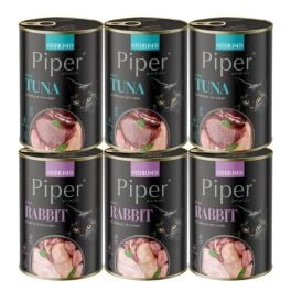 PIPER Animals Sterilised Mix smaków 6x400 g z królikiem i tuńczykiem, mokra karma dla kotów sterylizowanych