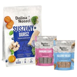 DOLINA NOTECI Premium Dorsz karma suszona 3 kg + Smart Chews Allergy Relief i Immuno Care 2x100 g przysmaki dla psów