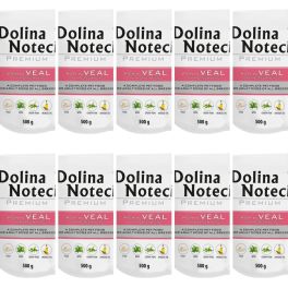 DOLINA NOTECI Premium Bogata w cielęcinę z zielonym groszkiem dla psów 10x500 g