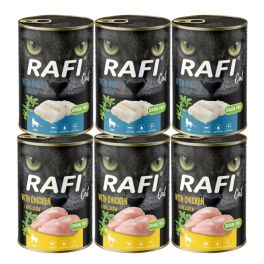 RAFI Cat Adult Mix smaków 6x400 g z dorszem i z kurczakiem, mokra karma dla kotów