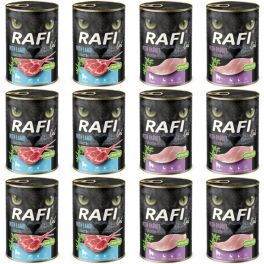 RAFI Cat Adult Mix 2 smaków jagnięcina i królik 12x400 g mokra karma dla kotów sterylizowanych