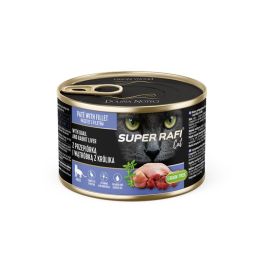 SUPER RAFI Cat z przepiórką i wątróbką z królika 185g mokra karma dla kota