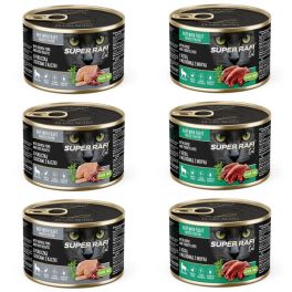 SUPER RAFI Cat Mix 2 smaków 6x185g mokra karma dla kotów sterylizowanych