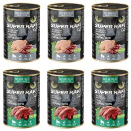 SUPER RAFI Cat Mix 2 Smaków 6x400g mokra karma dla kotów sterylizowanych