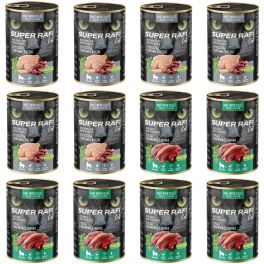 SUPER RAFI Cat Mix 2 smaków 12x400g mokra karma dla kotów sterylizowanych