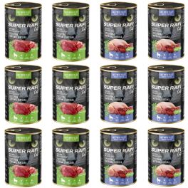 SUPER RAFI Cat Mix 2 smaków 12x400g mokra karma dla kota