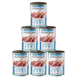 SUPER RAFI z jagnięciną i sercami indyka 6x400 g mokra karma dla psa