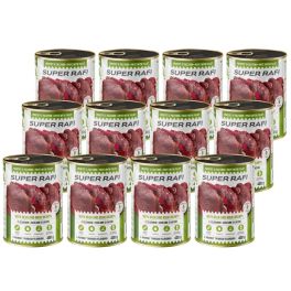 SUPER RAFI z jeleniem i sercami z kaczki 12x400 g mokra karma dla psa