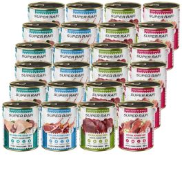 SUPER RAFI Mix 4 smaków 24x800g pasztet dla psów