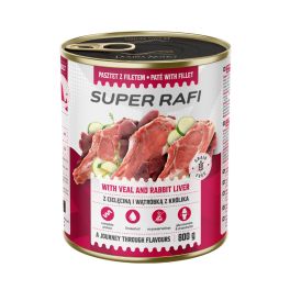 RAFI Super z cielęciną i wątróbką z królika 800g pasztet dla psów