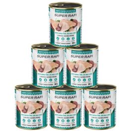 SUPER RAFI z perliczką i wątróbką wołową 6x800g pasztet dla psów 